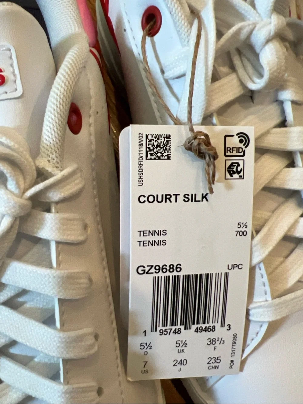adidas Women’s White Court Sneakers collab with Farm Rio Pink Floral Heel size 7 - Picture 8 of 16